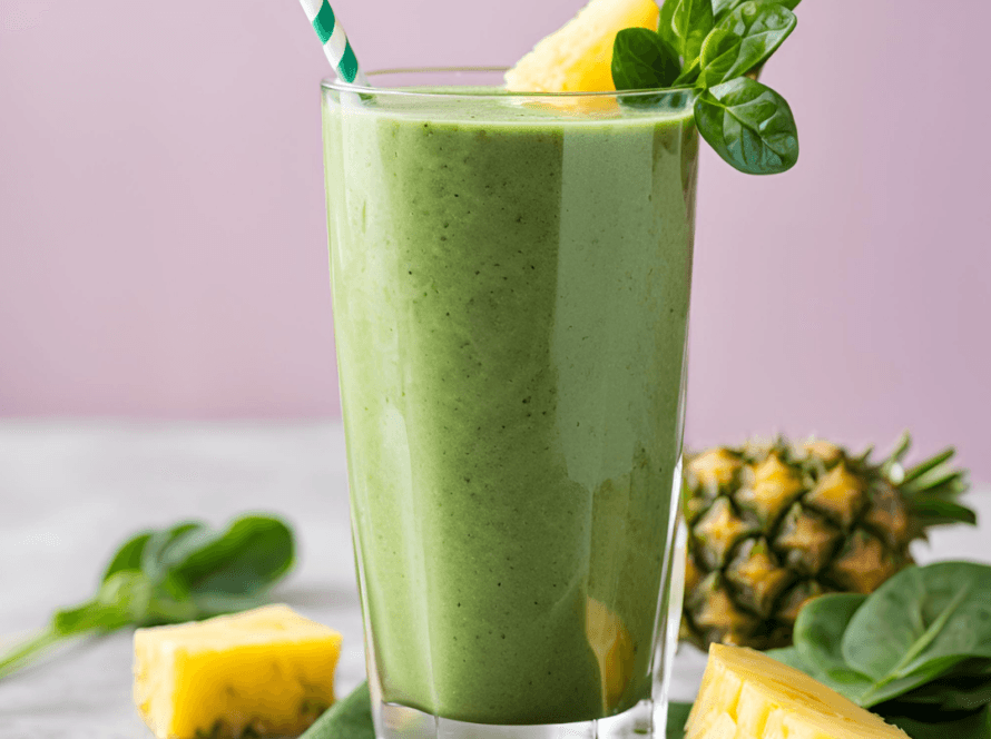 Ananas ve Ispanaklı Smoothie Tarifi